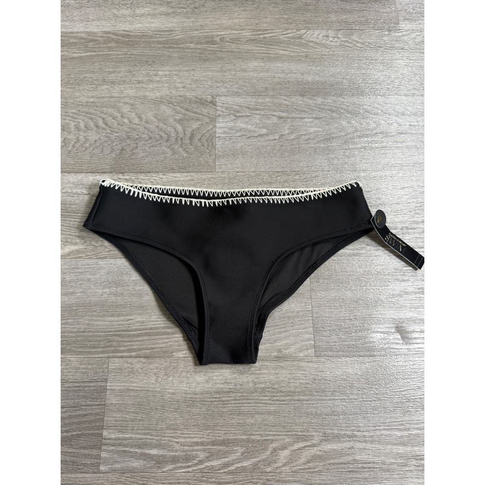 Victorias Secret Archives Swim Bikini Bottom Black Whipstitch XS 11265454